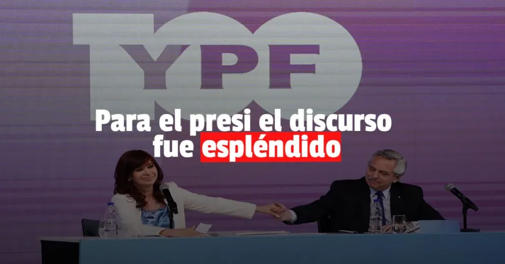 El presidente apoyó el discurso de la vice presidenta 