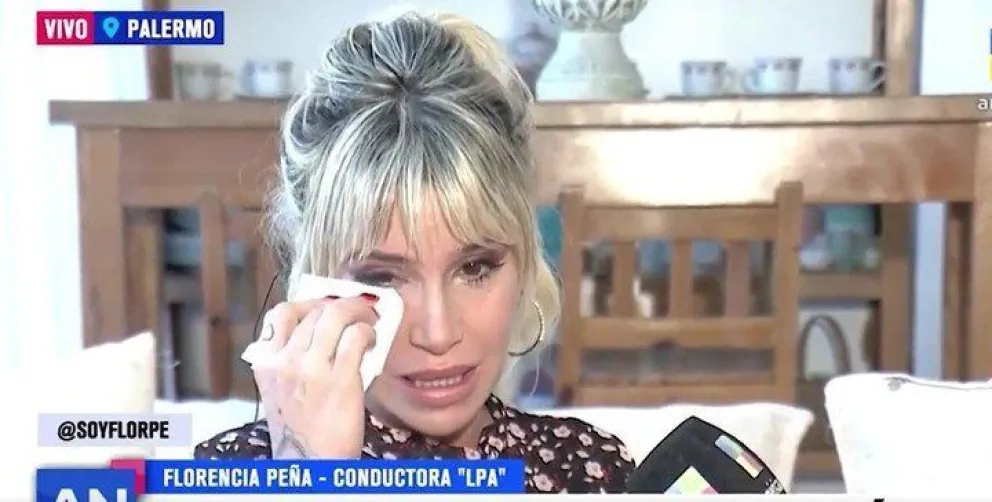 Florencia Peña se largó a llorar en vivo: “Quiero que me dejen ser”