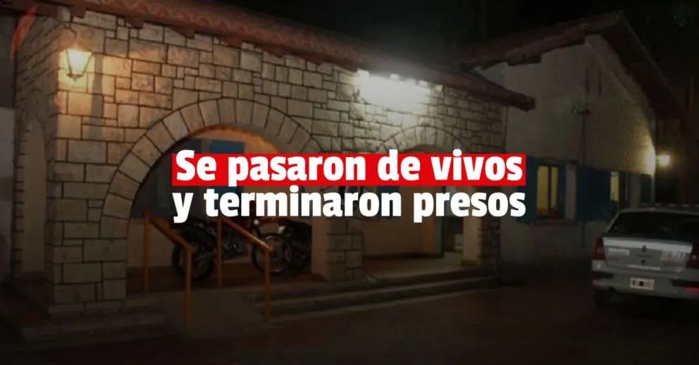 Dos delincuentes intentaron fugarse de la policía y rompieron el vidrio del patrullero