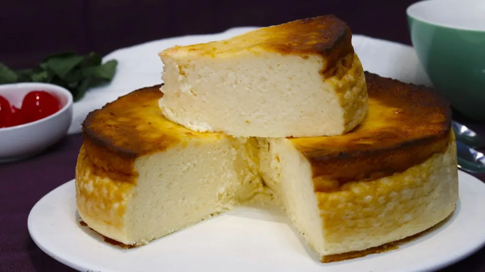 ¡Riquísima!: tarta de queso al horno súper cremosa