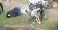 Brutal paliza a una chica a la salida del colegio: le quebraron la clavícula [VIDEO]