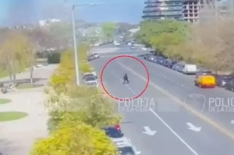 Video: un hombre atacaba a cuchillazos a adolescentes en Puerto Madero y fue detenido 