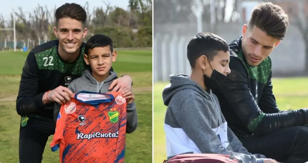 Unsain recibió al niño que lo abrazó tras la derrota de Defensa y Justicia con Boca