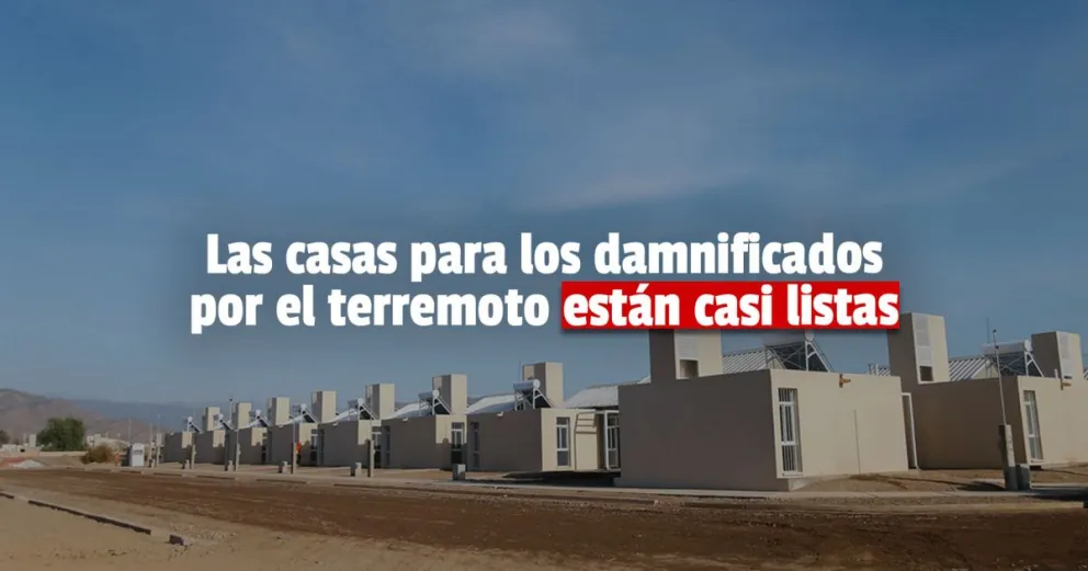 Uñac y Juan Manzur recorrieron las obras de barrios en construcción en Rivadavia