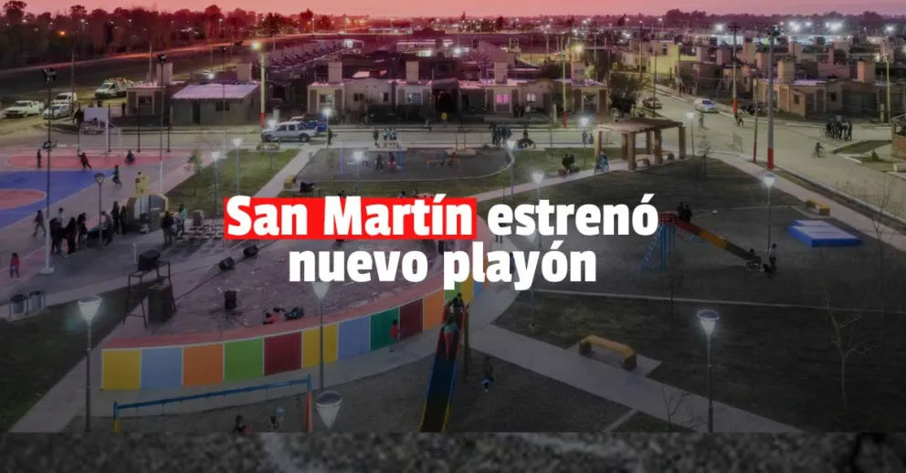 San Martín sumó un nuevo playón deportivo 