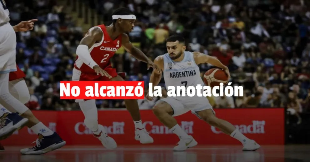 El seleccionado de básquet perdió contra Canadá 