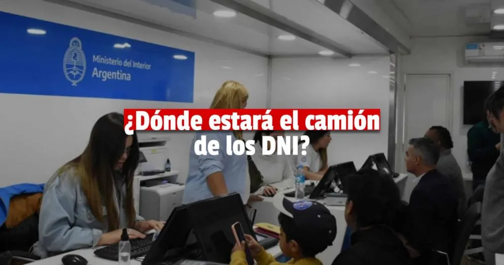 El camión para tramitar DNI y Pasaporte llegará el lunes a Santa Lucía
