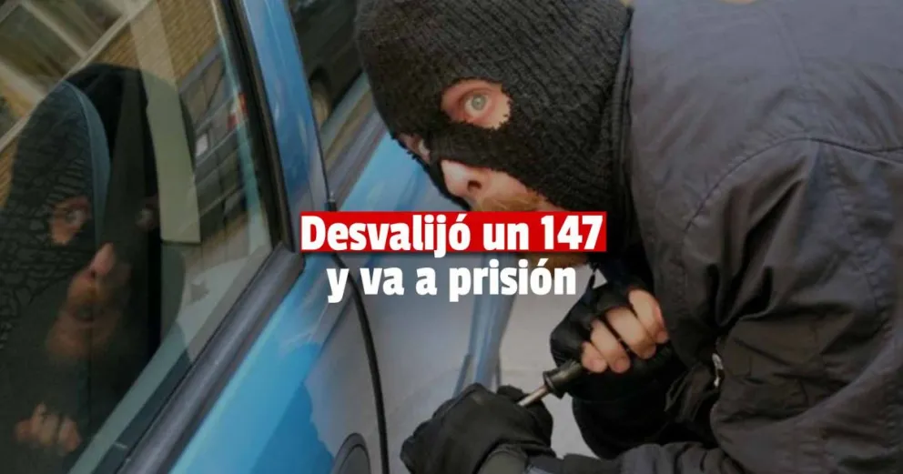 Vecinos atraparon a un ladrón que abrió el auto de una mujer 