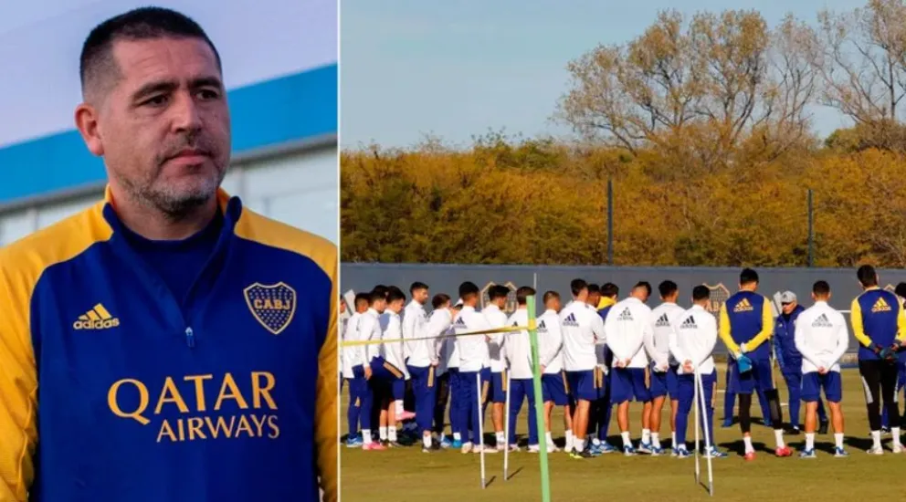 El gesto de Riquelme con el plantel de Boca antes del duelo ante Atlético Tucumán