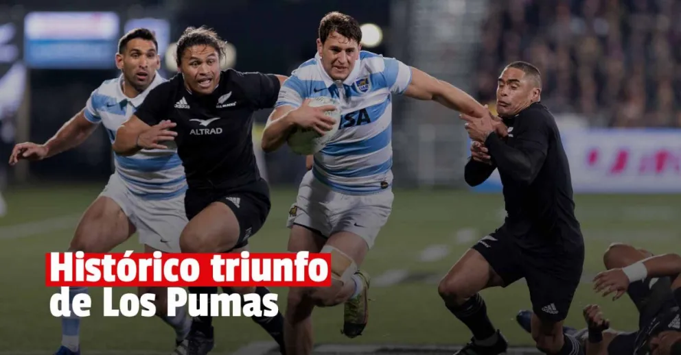 Los Pumas vencieron a los All Blacks en Nueva Zelanda por primera vez
