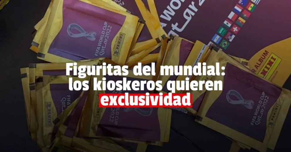 Los kioskeros se enojaron por no tener exclusividad en la venta de figuritas del Mundial