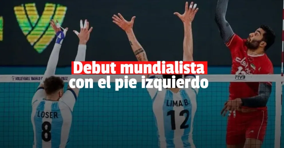 Con el sanjuanino Bruno Lima en el equipo, Argentina debutó con derrota en el Mundial de Vóley 