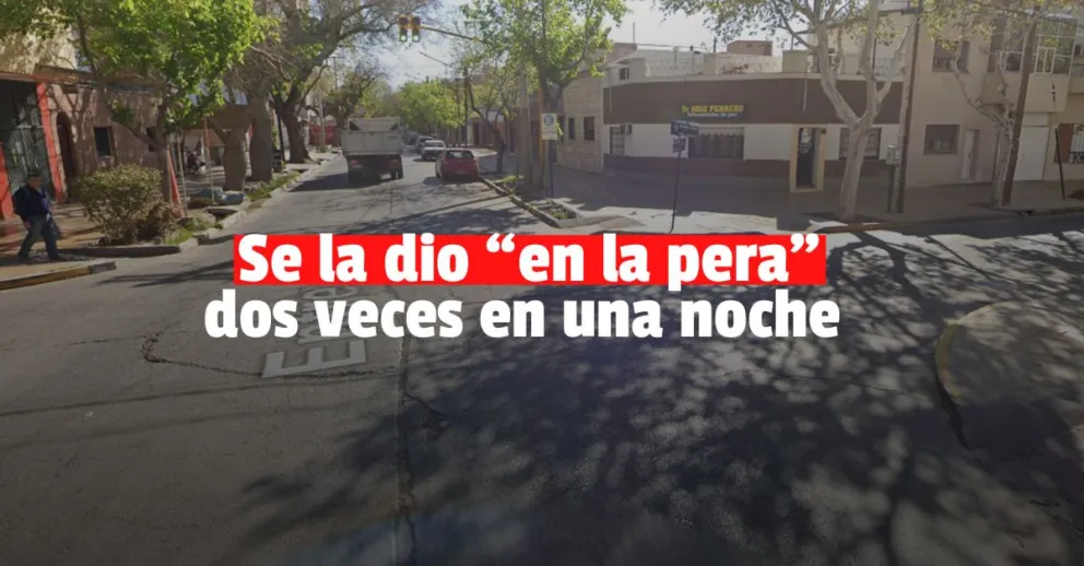 Un hombre manejaba alcoholizado y terminó sobre una vereda céntrica
