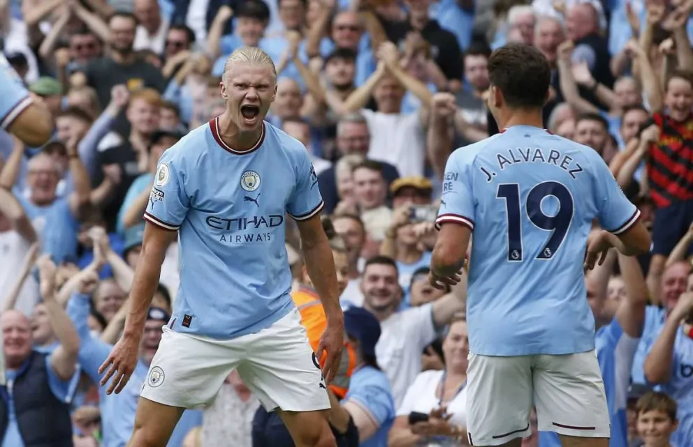Con Haaland imparable, el Manchester City le ganó 4 a 2 al Crystal Palace
