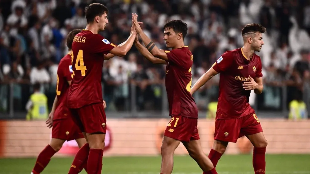 Roma, con Paulo Dybala de titular, empató ante Juventus en Turín