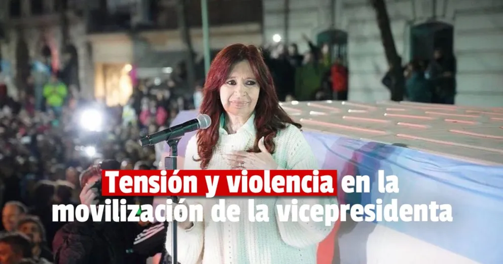 Cristina Kirchner habló en la movilización y dijo que no se debe castigar a las manifestaciones populares