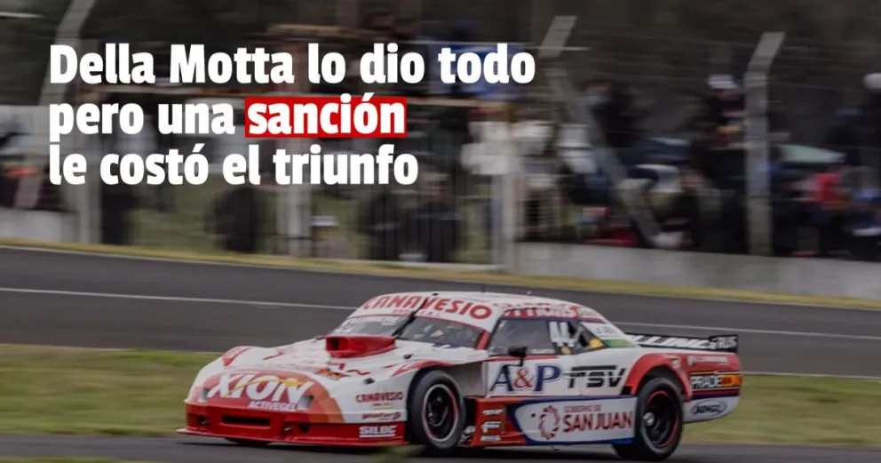 Una polémica penalización dejó sin el triunfo a Della Motta 