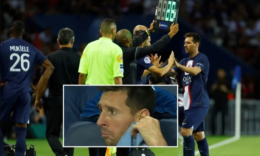 Video: el gesto elocuente de Messi cuando PSG empataba y Galtier decidió reemplazarlo