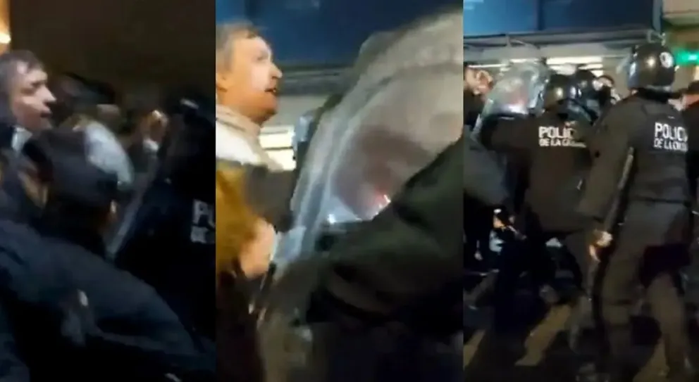 Video: Máximo Kirchner fue agredido por la Policía de la Ciudad al llegar a la casa de Cristina