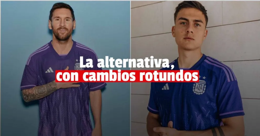 Se filtró la foto de la camiseta suplente de la Selección argentina para Qatar 2022