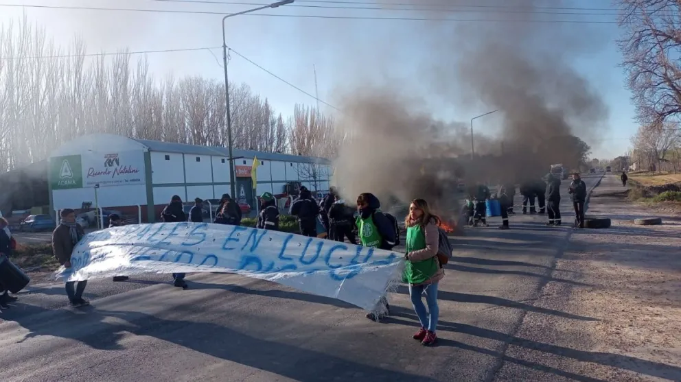 Los municipales de Allen volvieron a cortar la ruta 