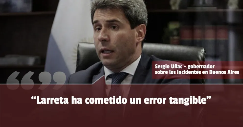 Uñac criticó a la Policía de CABA por los incidentes con los manifestantes kirchneristas 