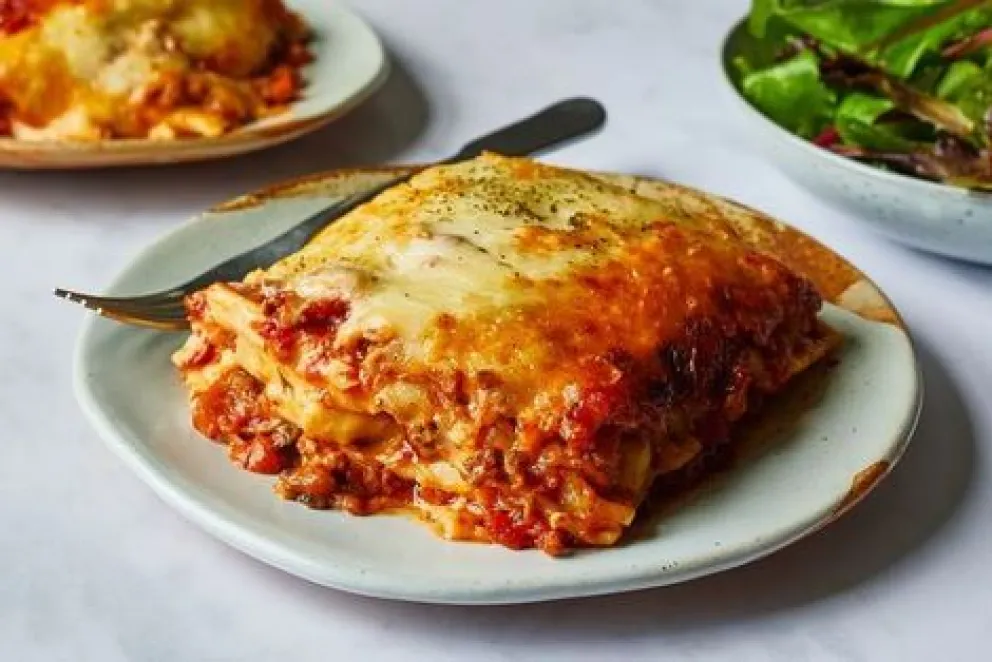 Saludable y riquísima: lasagna de carne sin harina ni pastas