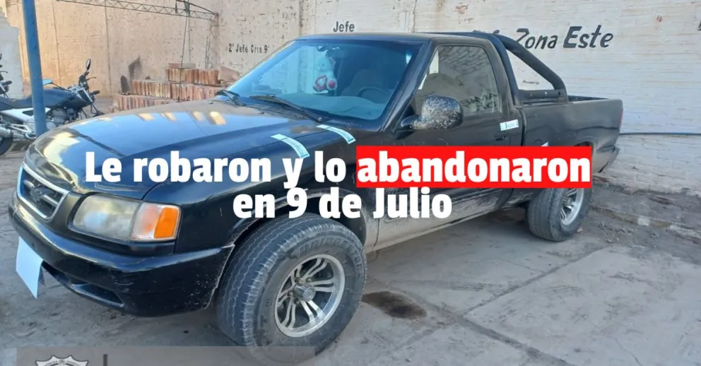 Tres personas estafaron a un hombre y lo dejaron abandonado en 9 de Julio