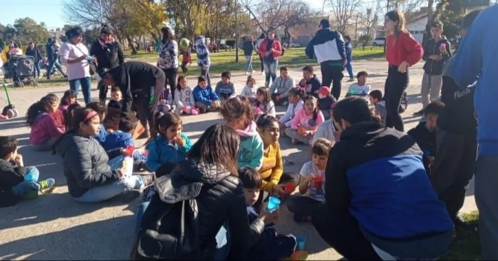 Los chicos de las 268 Viviendas también festejaron el Día de las Infancias