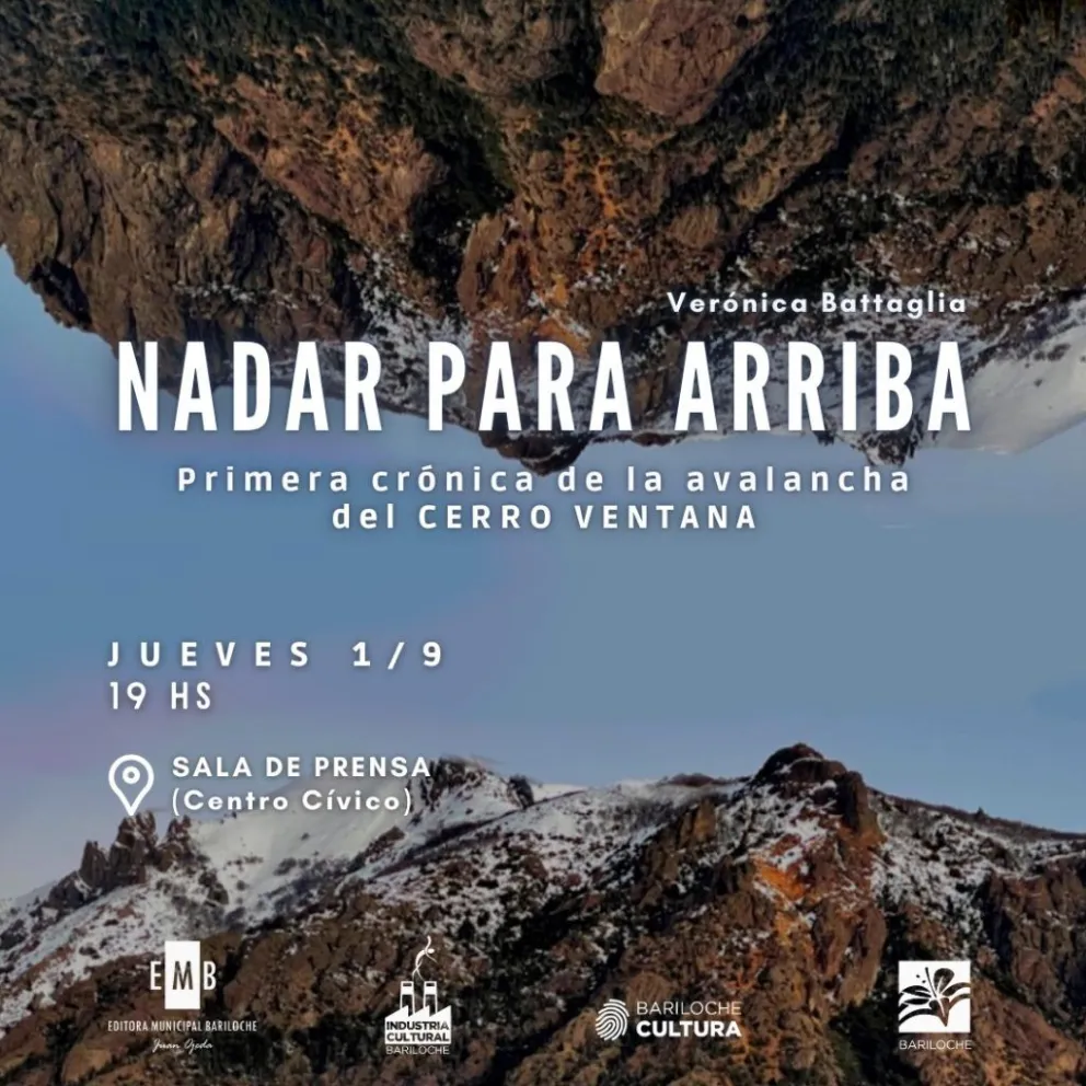 Presentan “Nadar para arriba”, la primera crónica de la avalancha del Cerro Ventana