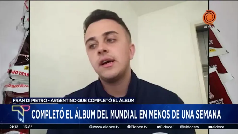 Con su estrategia para cambiar figuritas es el primer argentino en completar el álbum