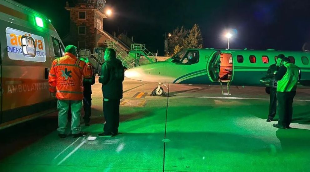 El Avión Sanitario provincial atendió una nueva situación de emergencia