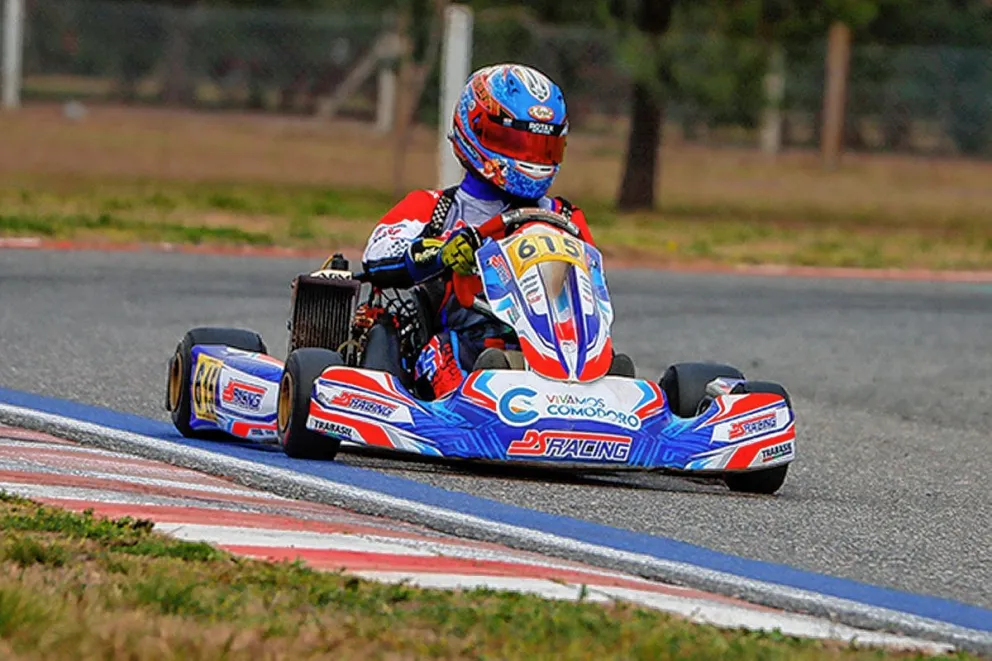 Karting: gran trabajo de Javier Fernández en Sunchales