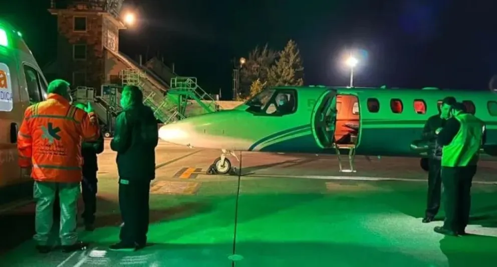 El avión sanitario de Río Negro atendió una emergencia y realizó su tercer vuelo en menos de un mes 