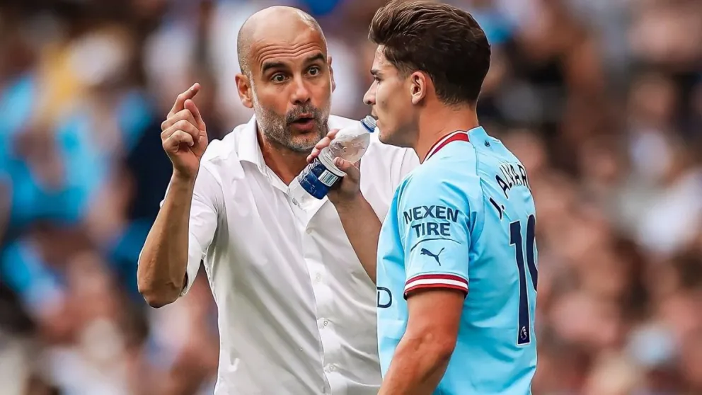 El tremendo elogio de Pep Guardiola para Julián Álvarez: qué dijo del ex River