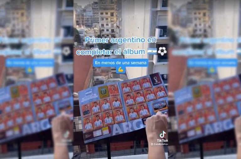 El primer argentino que completó el álbum Qatar 2022 Nuevo Diario 