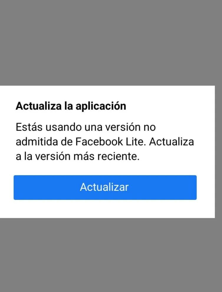 Reportan un fallo en Facebook Lite a nivel mundial