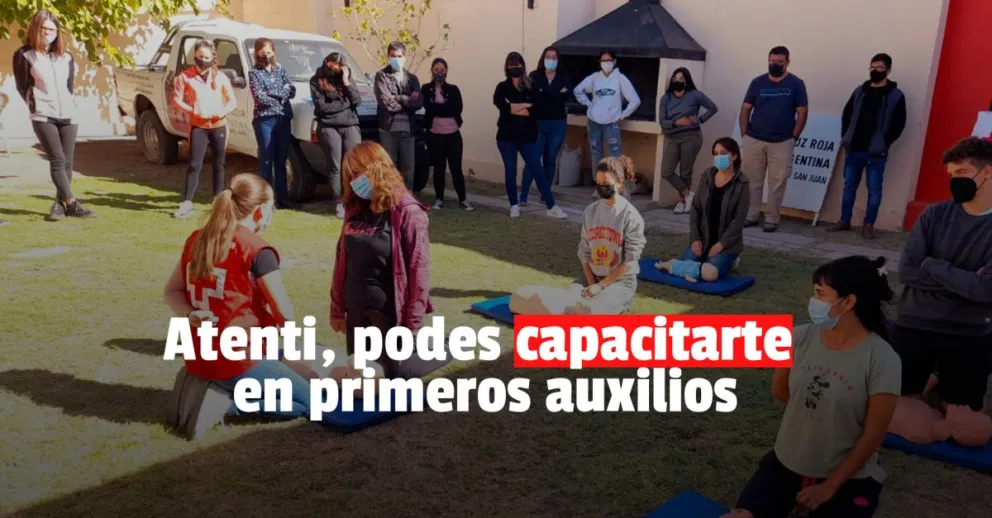 La Cruz Roja dictará cursos de primeros auxilios para todo público 