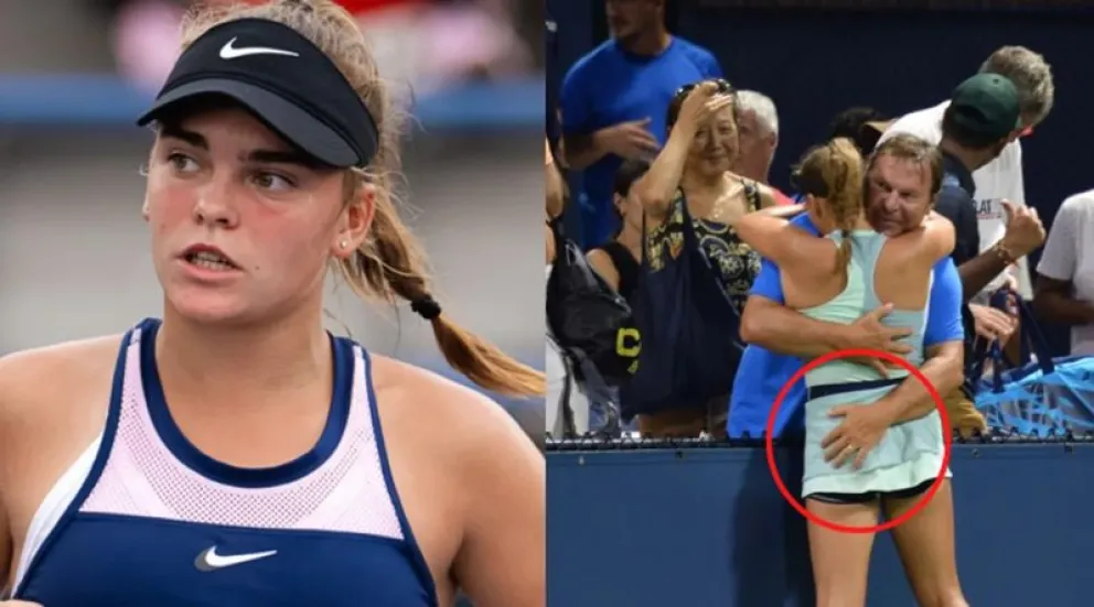 Video: indignación en el US Open por el accionar del padre y un entrenador con una tenista de 16 años 