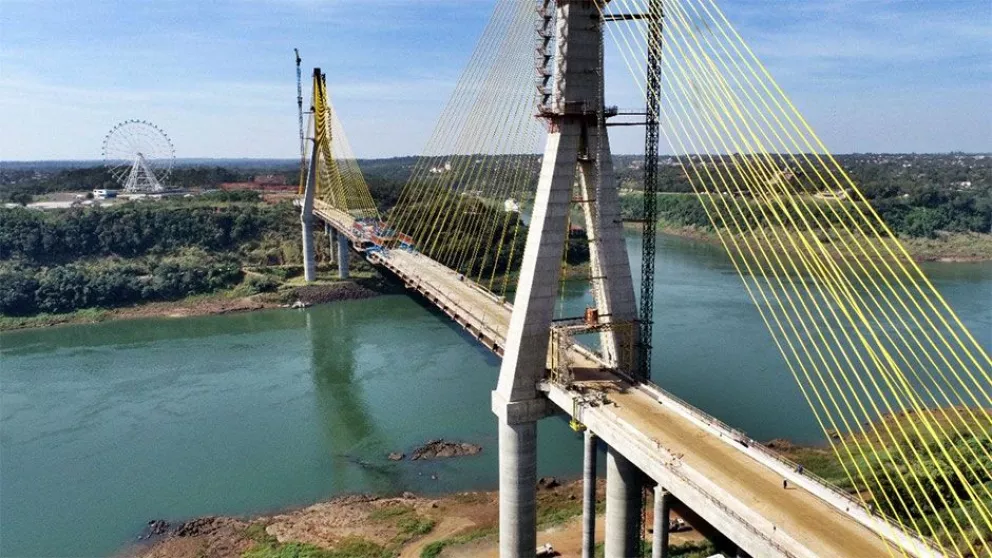 En noviembre culminará el puente entre Brasil y Paraguay