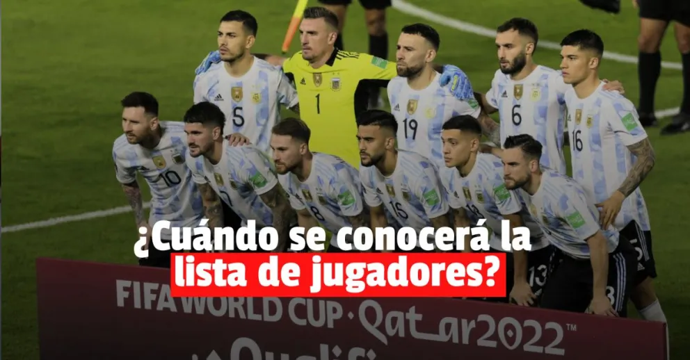 La lista de jugadores de la Selección Argentina se dará a conocer en octubre