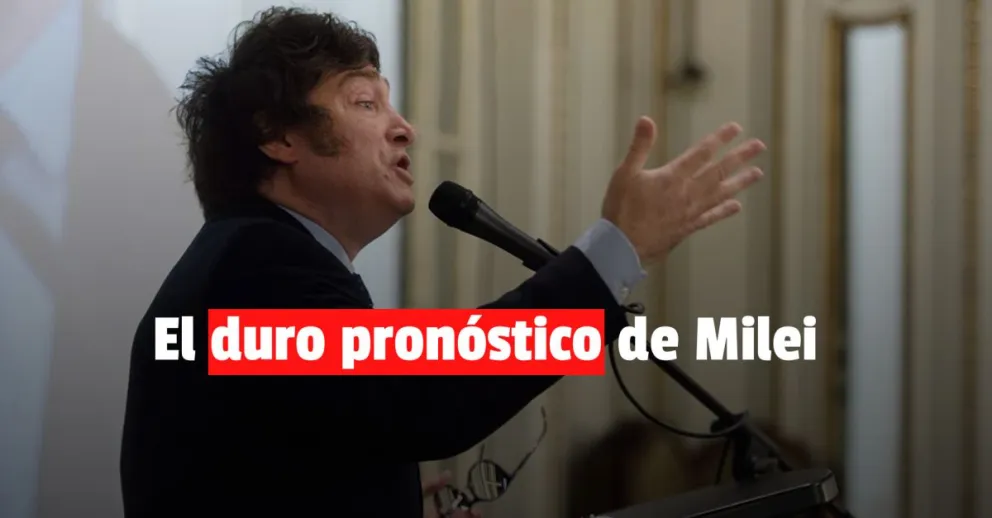 Milei asegura que el país está en la peor crisis de su historia 