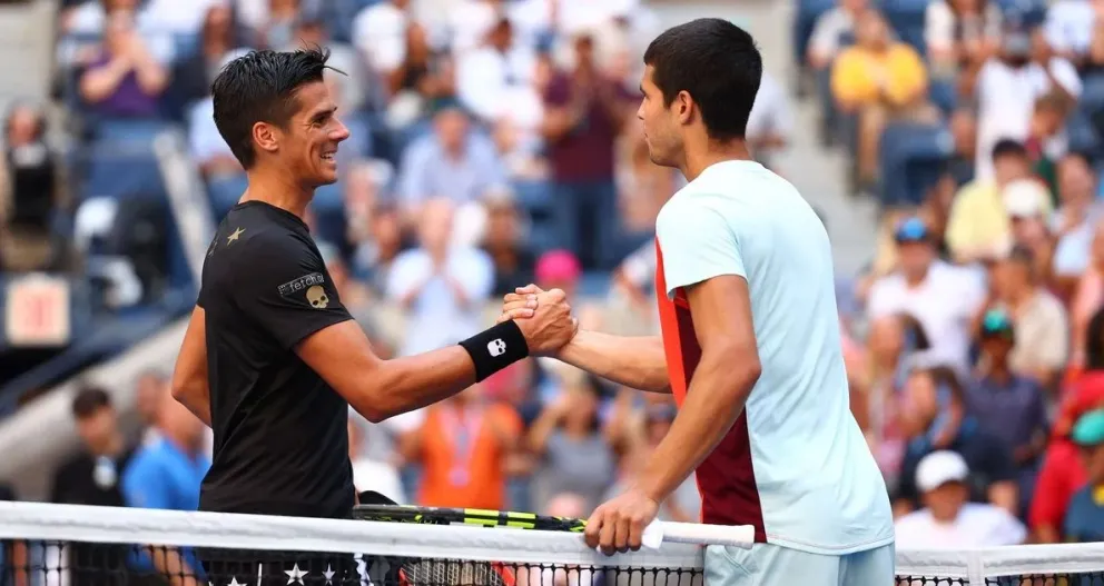 US Open: Fede Coria no pudo con el español Alcaraz y cayó en sets corridos