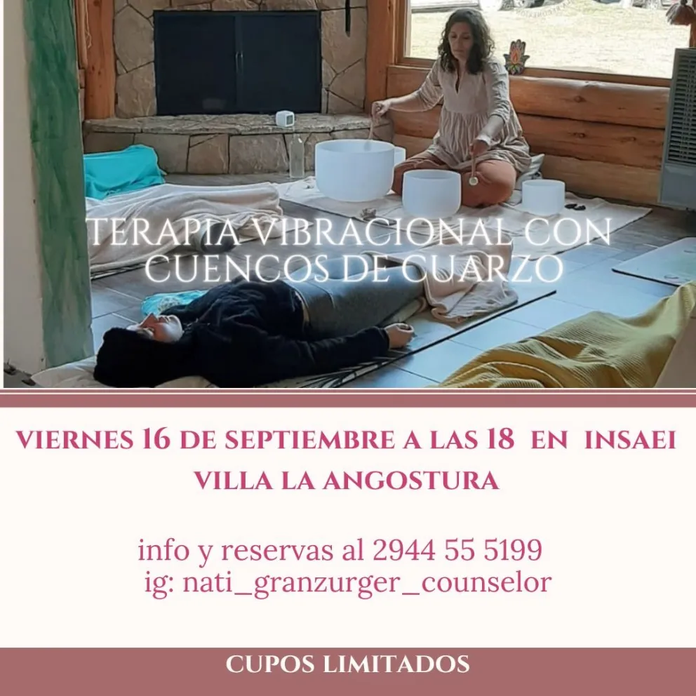 Invitan a un taller/terapia vibracional a través de los cuencos de cuarzo