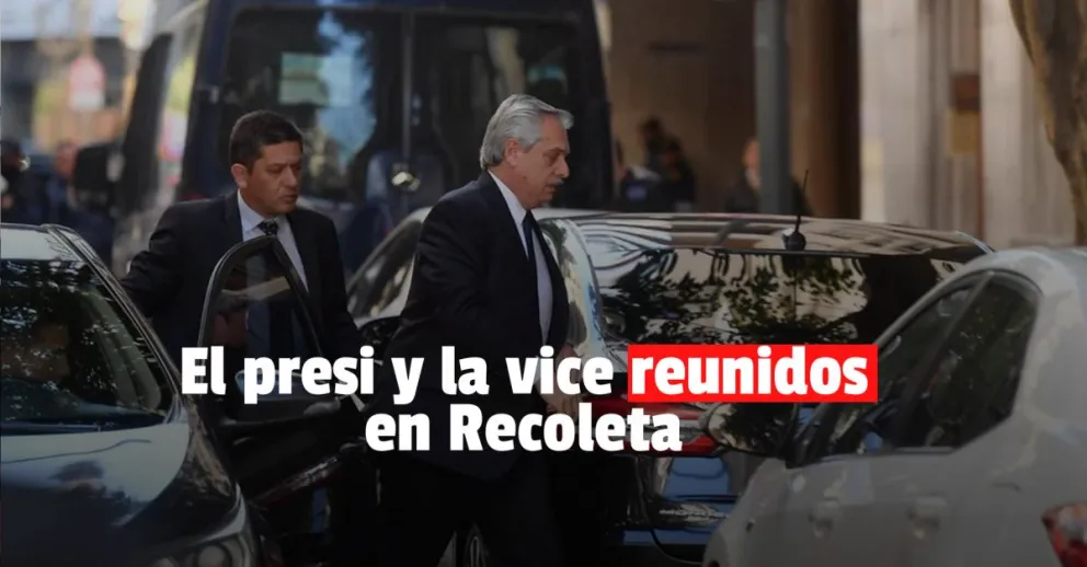 El presidente se reunió con Cristina Fernández en su residencia 