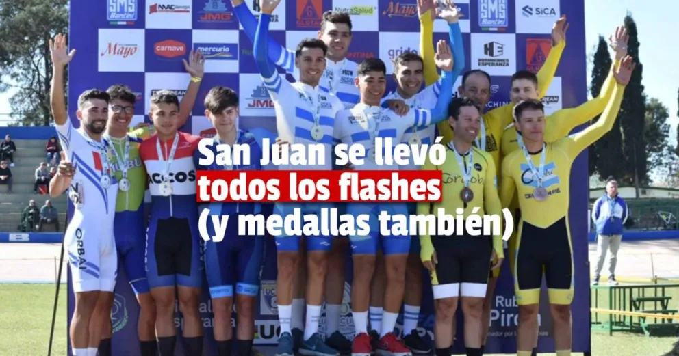 Pista: el selectivo sanjuanino logró una cosecha superior a diez medallas en Santa Fe.