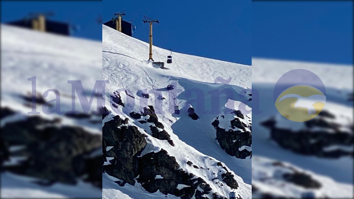 Se desenganchó una telecabina en Cerro Bayo