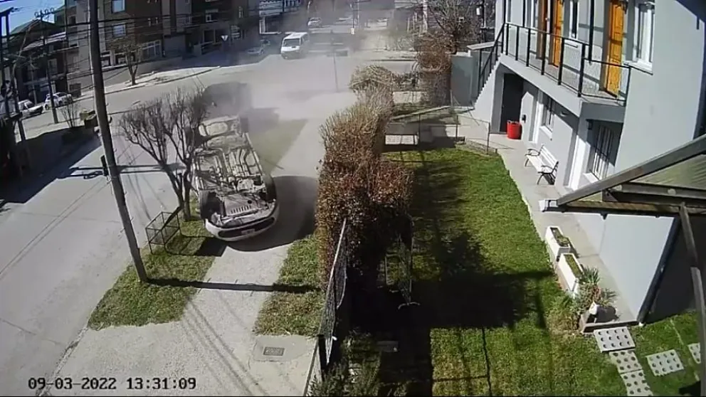 Choque y vuelco en Villegas y Albarracín