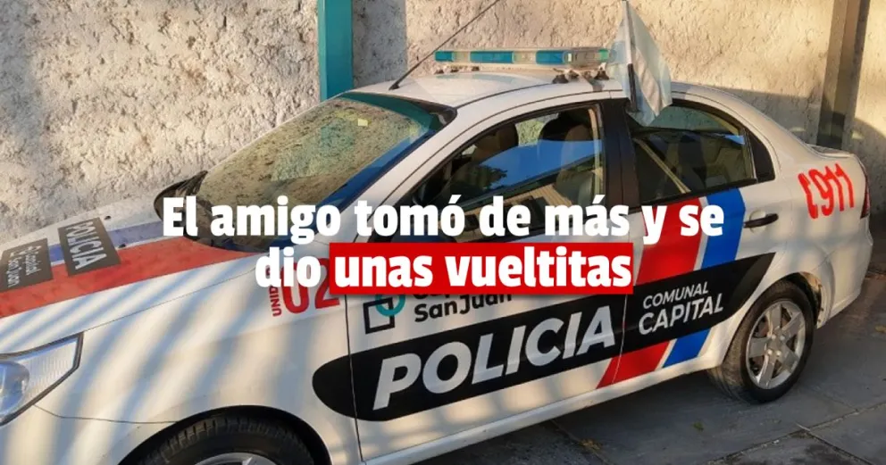 Siniestro vial: un hombre conducía en estado de ebriedad y volcó 