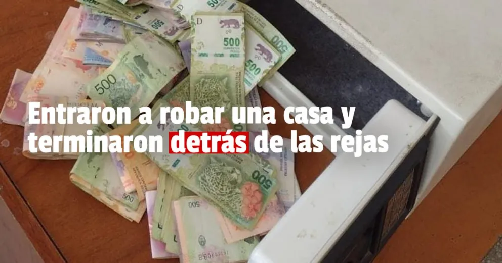  Se quisieron llevar una caja fuerte, pero los agarró la policía